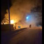 В Новгородском районе произошел пожар