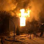В Батецком районе на пожаре погиб человек