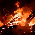 В Любытинском районе произошел пожар в Троицкой Реконьской пустыни