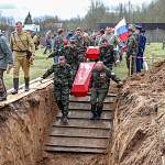 В Мясном Бору захоронили останки 364 красноармейцев