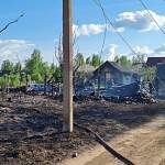 Полиция взяла под особую охрану имущество жителей сгоревших домов в деревне Перелучи