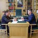 Андрей Никитин обсудил с главой Волотовского округа благоустройство райцентра
