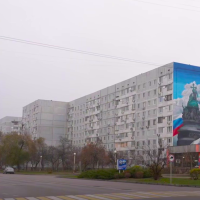 Александр Дронов: в Энергодаре появился мурал с памятником Тысячелетию России