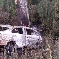 На дороге во Взвад погиб водитель съехавшей в кювет иномарки