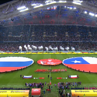 Новгородская певица МАРФА выступила в перерыве матча сборной России по футболу