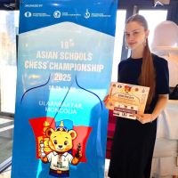 Новгородская шахматистка досрочно победила на первенстве Азии среди школьников