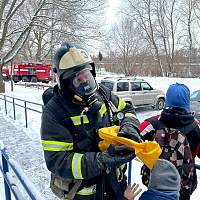 Новгородские спасатели провели учения в спортивной школе «Олимп»