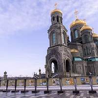 О чудесах новгородской иконы «Знамение» теперь можно узнать на выставке возле главного храма Вооружённых Сил России