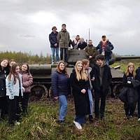 Старорусские школьники смогли ощутить себя танкистами Великой Отечественной войны