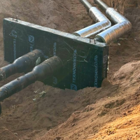 В боровичской деревне Заречная строят газовую мини-котельную взамен угольной