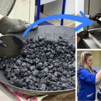 В Чудовском округе проверяют качество асфальта на одном из участков дороги