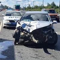 В Чудовском районе девушка получила травмы в ДТП по вине водителя большегруза