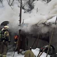 В деревне Соковая владелец бани пытался самостоятельно потушить пожар