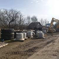 В деревне Трубичино продолжается строительство долгожданного водопровода