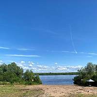 В новгородских Кречевицах открыли новое место для купания и отдыха
