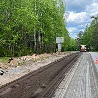 В Новгородской области ремонтируют автодорогу Окуловка – Любытино