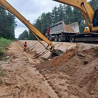 В Новгородской области ремонтируют несколько участков федеральной трассы А-122