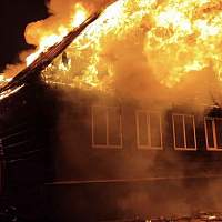 В Новгородской области в новогоднюю ночь на пожаре пострадал один человек