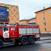 В новгородском мультимедийном центре «Россия» потушили ненастоящий пожар