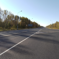 В Новгородском округе завершили восстановление участка федеральной трассы Р-56