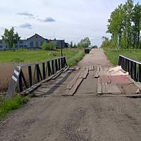 В одной из чудовских деревень старый мост заменят на железобетонный