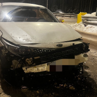 В Окуловском районе машина с девочкой в салоне попала в аварию