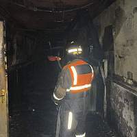 В Псковской области пожарные потушили горящий свиноводческий комплекс