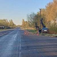 В Старой Руссе погиб водитель съехавшей в кювет иномарки
