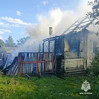 В Старой Руссе на пожаре в частном доме обнаружили погибшего