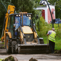 В Великом Новгороде стартовал ремонт набережной реки Гзень