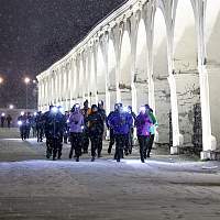 В Великом Новгороде спортсмены устроили необычную пробежку