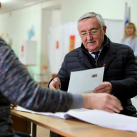 Юрий Бобрышев проголосовал на президентских выборах
